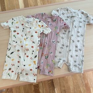 3-Pack Hanna Andersson Zip shortie sleeper